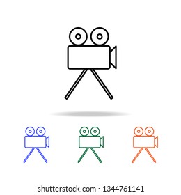 cinema camera icon. Elements of simple web icon in multi color. Premium quality graphic design icon. Simple icon for websites, web design, mobile app, info graphics