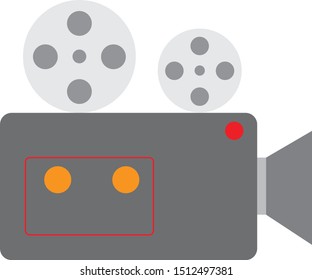 cinema camera icon on white background. flat style. professional camera video  icon for your web site design, logo, app, UI. video camera symbol. movie camera sign. 