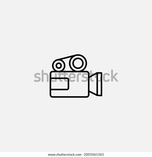 Cinema camera icon sign vector,Symbol, logo\
illustration for web and\
mobile