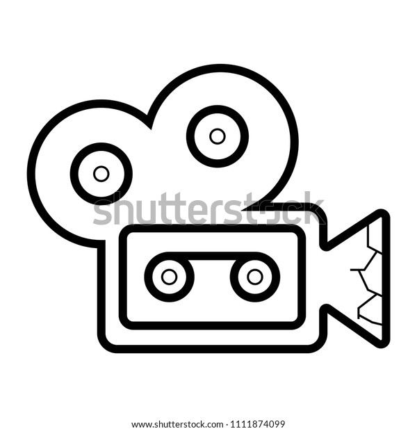 Cinema camera icon
vector