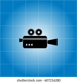 Cinema camera icon. vector illustration