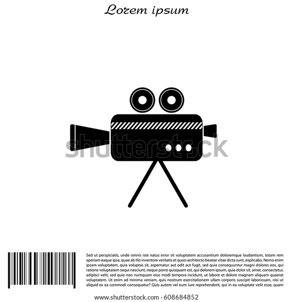Cinema camera icon.
vector illustration