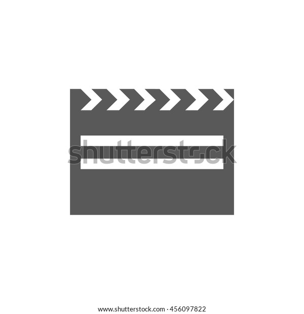 Cinema\
camera icon vector isolated on white background. Clapper board\
symbol for your design, logo, application,\
UI
