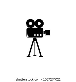 cinema camera illustration. Element of theter for mobile concept and web apps. Detailed cinema camera icon can be used for web and mobile. Premium icon on white background