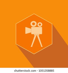cinema camera sign icon