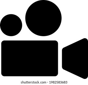 Cinema camera vector illustration. A flat illustration design of cinema camera icon on a white background.