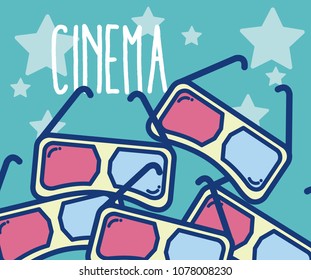 Cinema cartoons design
