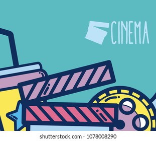 Cinema cartoons design