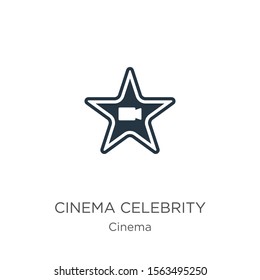 Cinema celebrity icon vector. Trendy flat cinema celebrity icon from cinema collection isolated on white background. Vector illustration can be used for web and mobile graphic design, logo, eps10