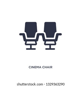 cinema chair icon. Simple element illustration from cinema concept. cinema chair editable symbol design on white background. Can be use for web and mobile.