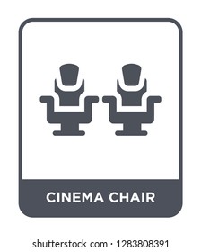 cinema chair icon vector on white background, cinema chair trendy filled icons from Cinema collection