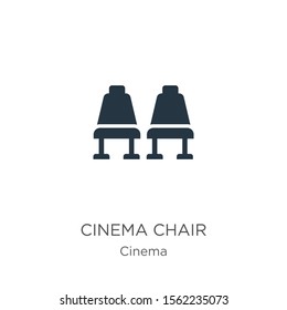 Cinema chair icon vector. Trendy flat cinema chair icon from cinema collection isolated on white background. Vector illustration can be used for web and mobile graphic design, logo, eps10