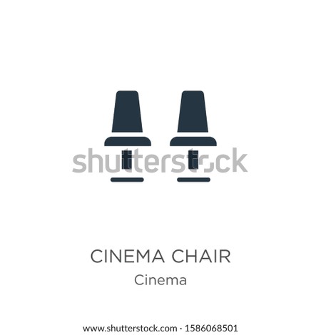 Cinema chair icon vector. Trendy flat cinema chair icon from cinema collection isolated on white background. Vector illustration can be used for web and mobile graphic design, logo, eps10