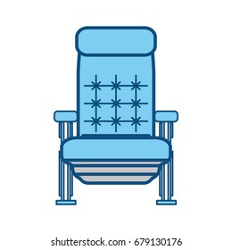 Cinema chair isolated
