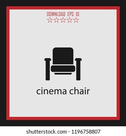 cinema chair  vector icon