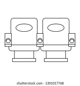 cinema chairs furniture black and white