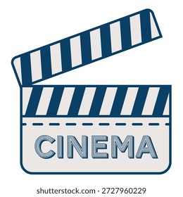 Tablero del aplauso del cine, señal retro del aplauso