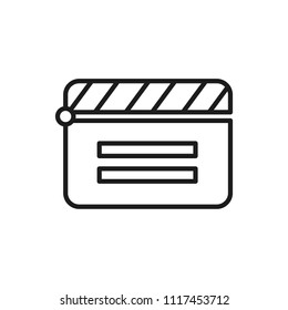 cinema clap vector icon