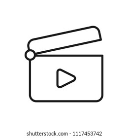 cinema clap vector icon