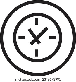 Cinema Clock Time Outline Icon