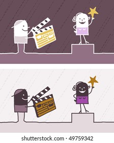 cinema colored cartoon