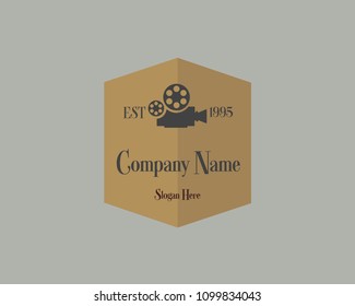 Cinema company logo with camera icon.