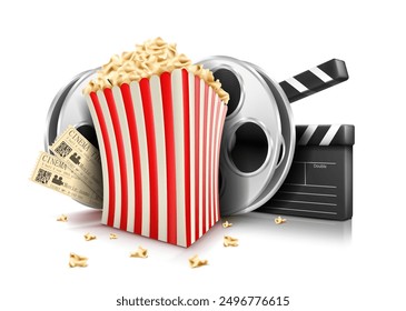 Cinema concept background. Vector illustration