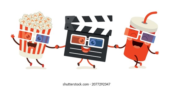Cinema Concept With Cartoon Character