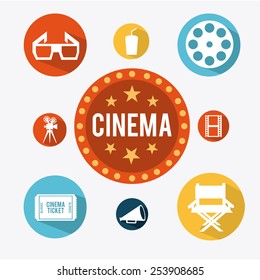 cinema concept design, vector illustration eps10 graphic 