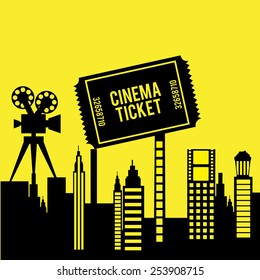 cinema concept design, vector illustration eps10 graphic 