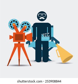 cinema concept design, vector illustration eps10 graphic 