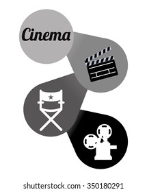 Cinema  concept  with movie icons design, vector illustration 10 eps graphic.