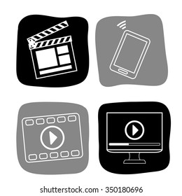 Cinema  concept  with movie icons design, vector illustration 10 eps graphic.
