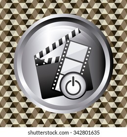 Cinema concept with movies icons design, vector illustration 10 eps graphic