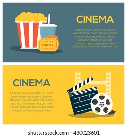 Cinema concept poster template