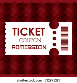 Cinema concept with ticket icons design, vector illustration 10 eps graphic.