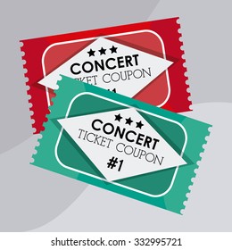 Cinema concept with ticket icons design, vector illustration 10 eps graphic.