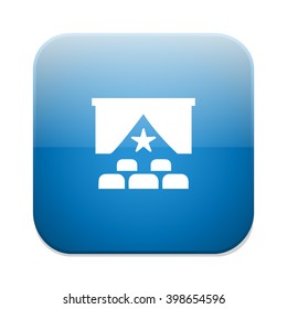 cinema curtain icon