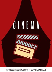 Cinema cute cartoon design
