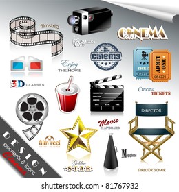 Cinema Design Elements and Icons