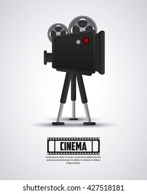 Cinema design. Movie concept. Flat illustration