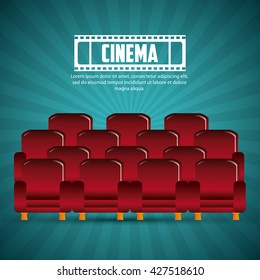 Cinema design. Movie concept. Flat illustration