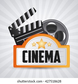 Cinema design. Movie concept. Flat illustration