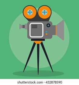 Cinema design. Movie concept. Flat illustration