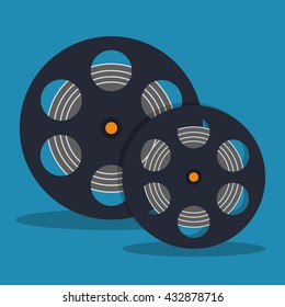Cinema design. Movie concept. Flat illustration
