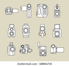 Cinema design over beige background, vector illustration