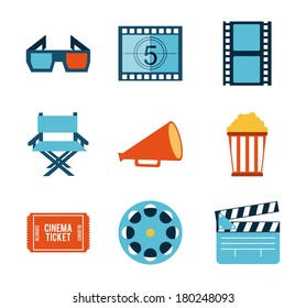 cinema design over white background vector illustration