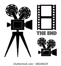 cinema design over white background vector illustration