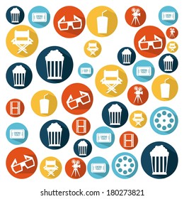 cinema design over white  background vector illustration