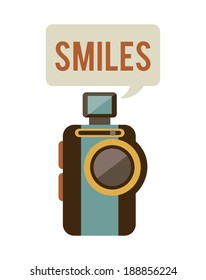 Cinema design over white background, vector illustration